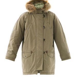 Etoile Isabel Marant KHAKI Felton fur Trimmed hood parka